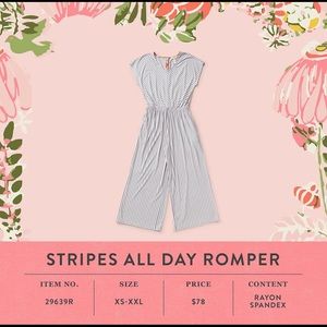 Matilda Jane Stripes All Day Romper